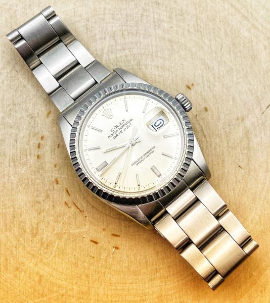 Stainless steel Rolex Oyster Perpetual Datejust  model#16030. Circa 1982. $6,000.00