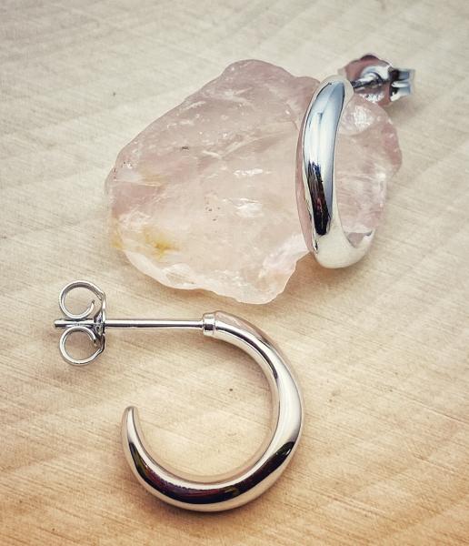 Sterling silvers hoop earrings. $90.00