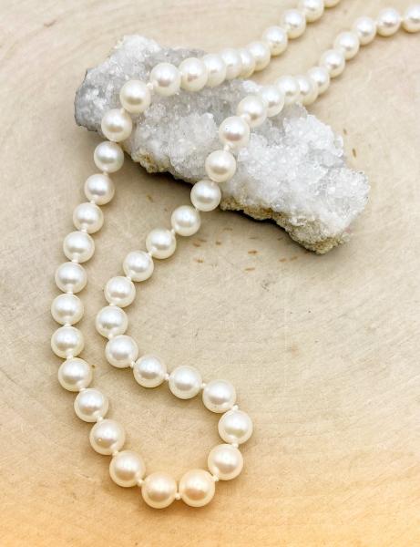 18"6.5-7mm Akoya cultured pearl necklace. $2450.00