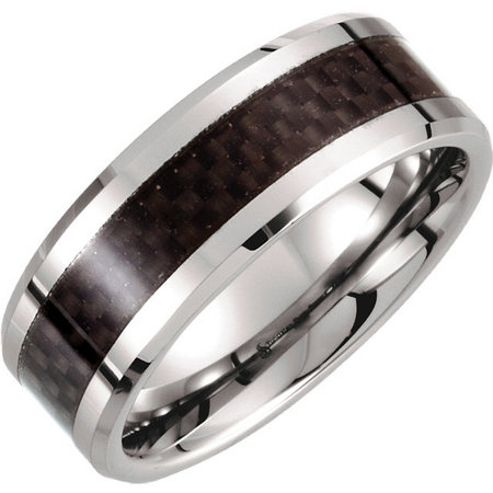 Tungsten and black carbon fiber inlay. Style stutar276asp