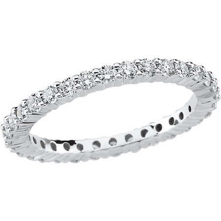 14k white gold 1ctw SI2/GH diamond eternity band. $2700