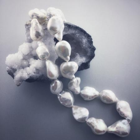 Freshwater cultured "nugget" pearl necklace. *Sold, please inquire about special ordering*
