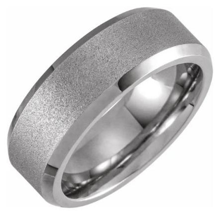 8mm beveled edge band with a textured finish. $330.00
sku 130-10847