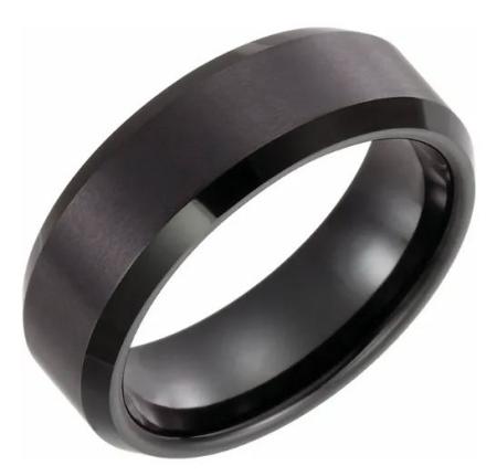 8mm black immerse plated tungsten satin band. $330.00
sku 130-10969