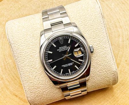 Gents stainless steel Rolex Oyster Perpetual Datejust. Circa 1990. $9500.00